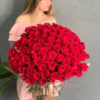 Букет из 101 красной розы (артикул  145656v)